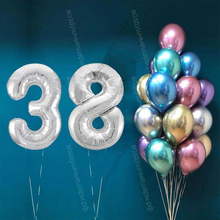 Букет шаров с цифрами на 38 лет