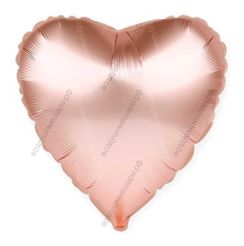 Шар с гелием  Сердце, Розовое Золото, 46 см.