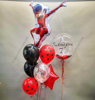 Шары на день рождение девочки Леди Баг