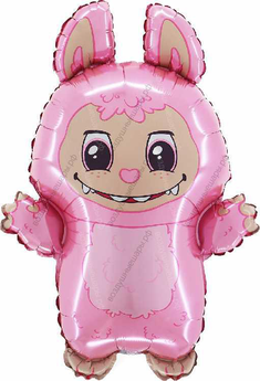 Фигура с гелием Лабубу Розовый