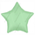 Шар (18''/46 см) Звезда, Мятный, Сатин, 1 шт.