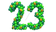 Цифры из шаров "Офицерские" (пара) на праздник Зеленые