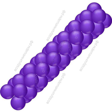 Фиолетовая гирлянда из шаров (классическая)