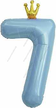 1 шт. 7 Голубая с короной