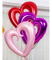 Букет изящных шариков сердец "Любимой в День всех влюбленных"