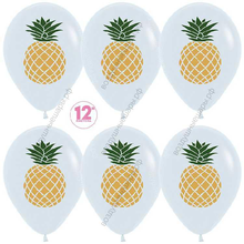 Шар с гелием  Ананас, Белый (005), пастель, 2 ст, 30 см.