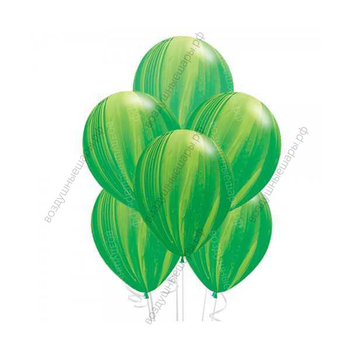 Шары агаты мраморные 12" с гелием