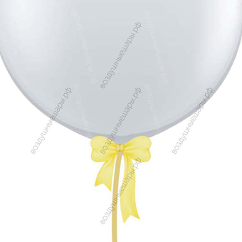 Бант из широкой ленты 50 мм для шаров