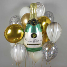 Фонтан из шаров в подарок "Шампанское"