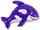 Фигура, Веселый кит, Фиолетовый, 35", 89 см.
