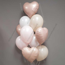 Фонтан из шаров "Нежность карамели"