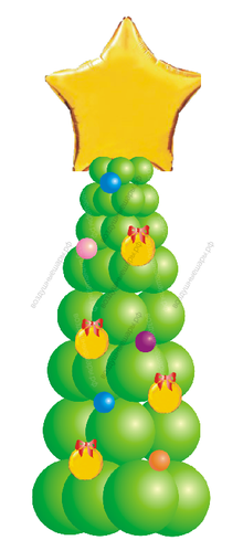 Елка на Новый год из шаров "Рождественская"