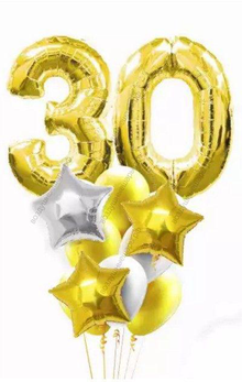 Бело-золотой фонтанчик с Двумя цифрами