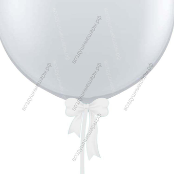 Бант из широкой ленты 50 мм для шаров