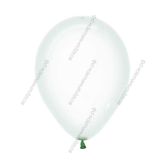 Шар с гелием  Макарунс, Хрустально-зеленый , кристалл, 30 см.