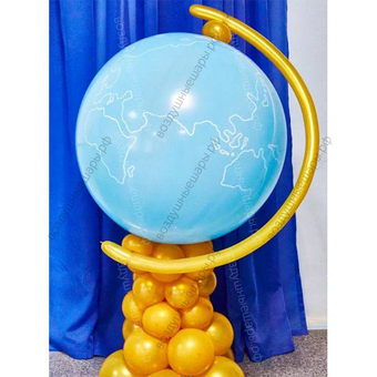 Глобус из воздушных шаров