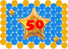 Панно юбилейное для мужчины "Звезда"