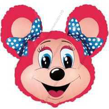 Шар с гелием  Фигура, Лолли-Маус, Красный, 76 см.