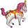 Фольгированный шар (39''/99 см) Фигура, Лошадь ярмарочная, Фуше, 1 шт.