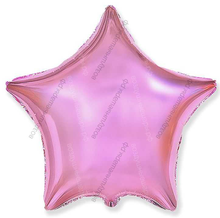 Шар с гелием  Звезда, Светло-розовый, 46 см.