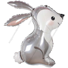 Кролик серый с гелием, 79 см.