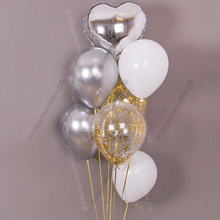 Небольшой фонтан из воздушных шариков