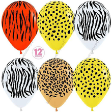 Шар с гелием  Джунгли, Ассорти, пастель, 5 ст, 30 см.